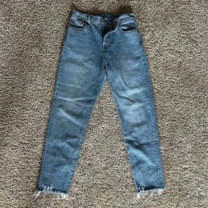 Levi's Light Blue Cropped Ankle Jeans